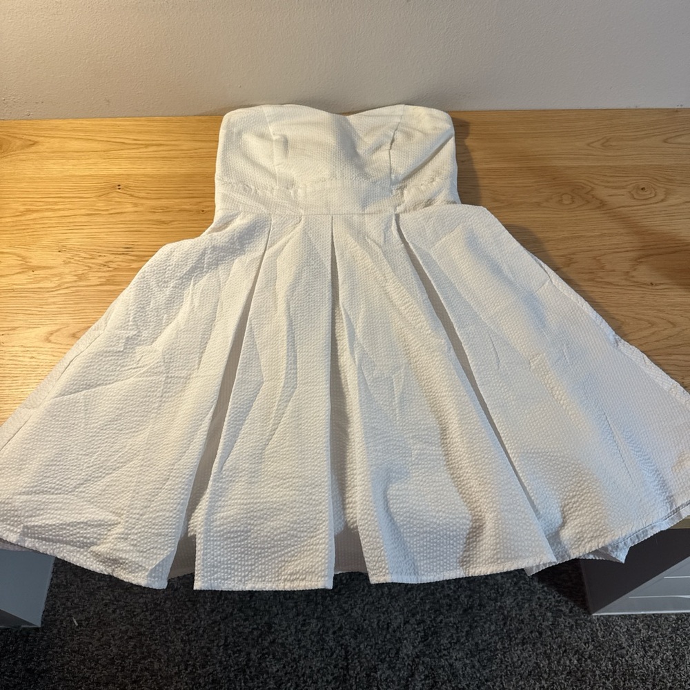White Strapless Dress